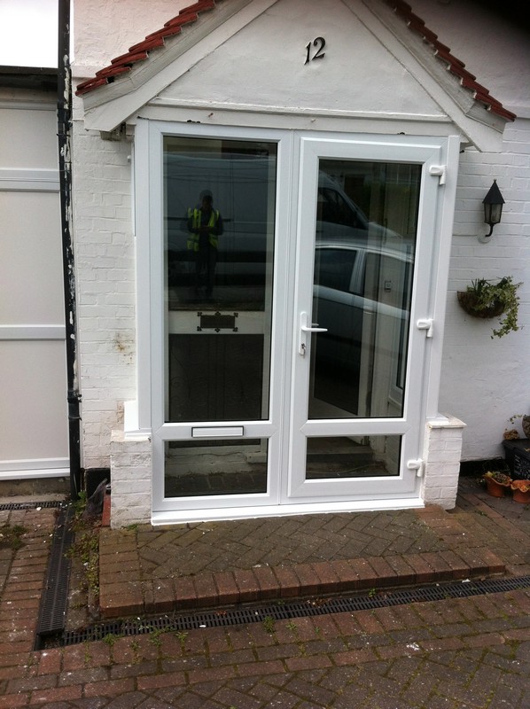 uPVC French doors fitted as front entrance in Bracknell