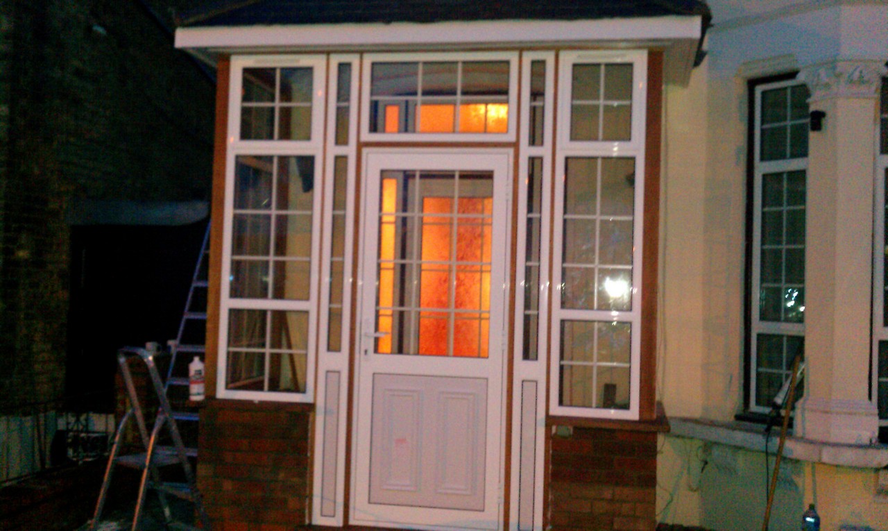 uPVC porch with Georgian bar glazing installed in Bracknell